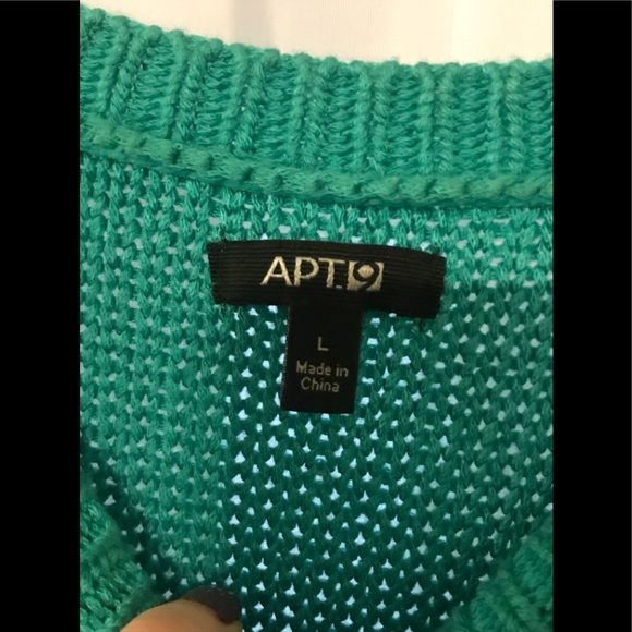 Apt 9 teal sweater - Picture 2 of 3